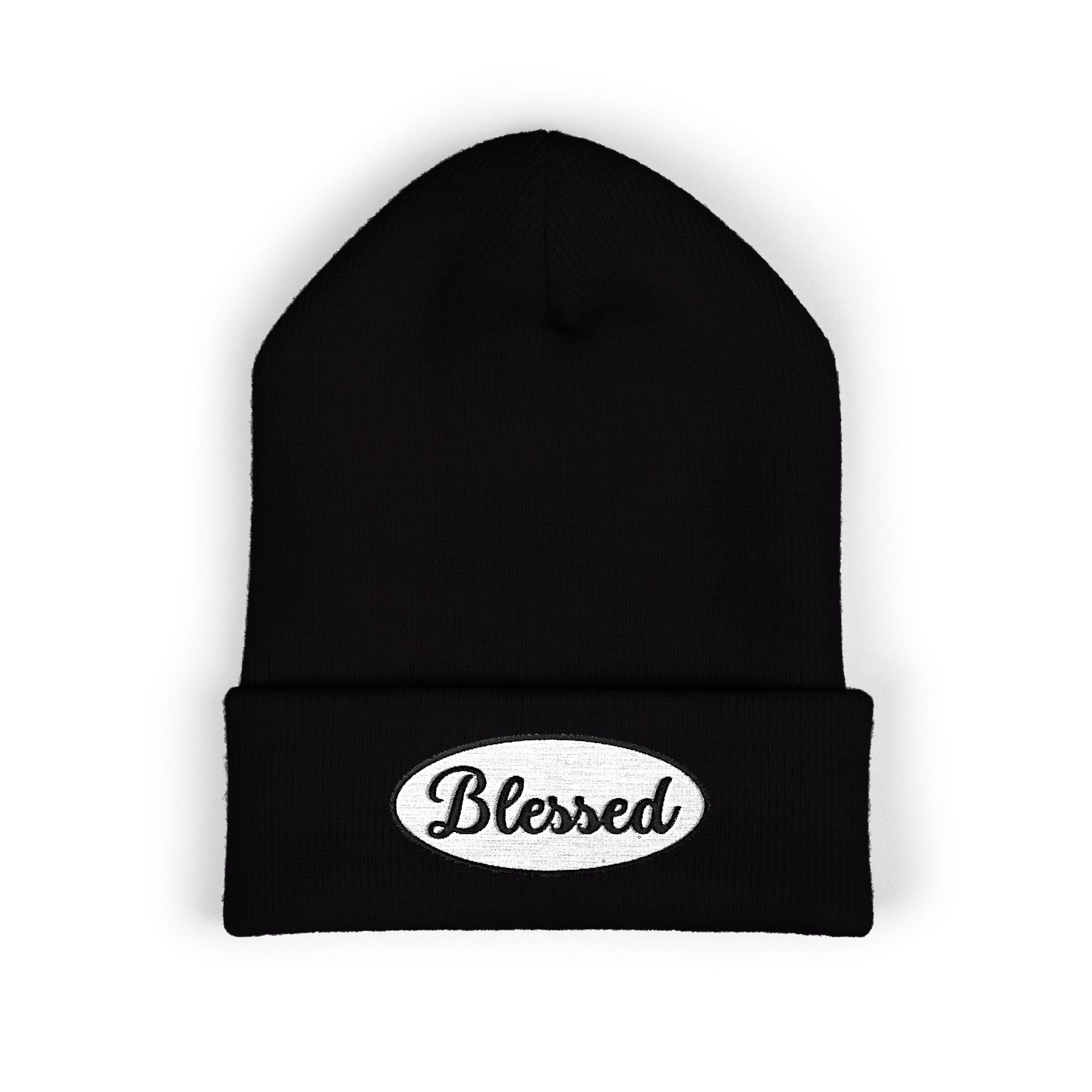Blessed Embroidered Cuffed Beanie