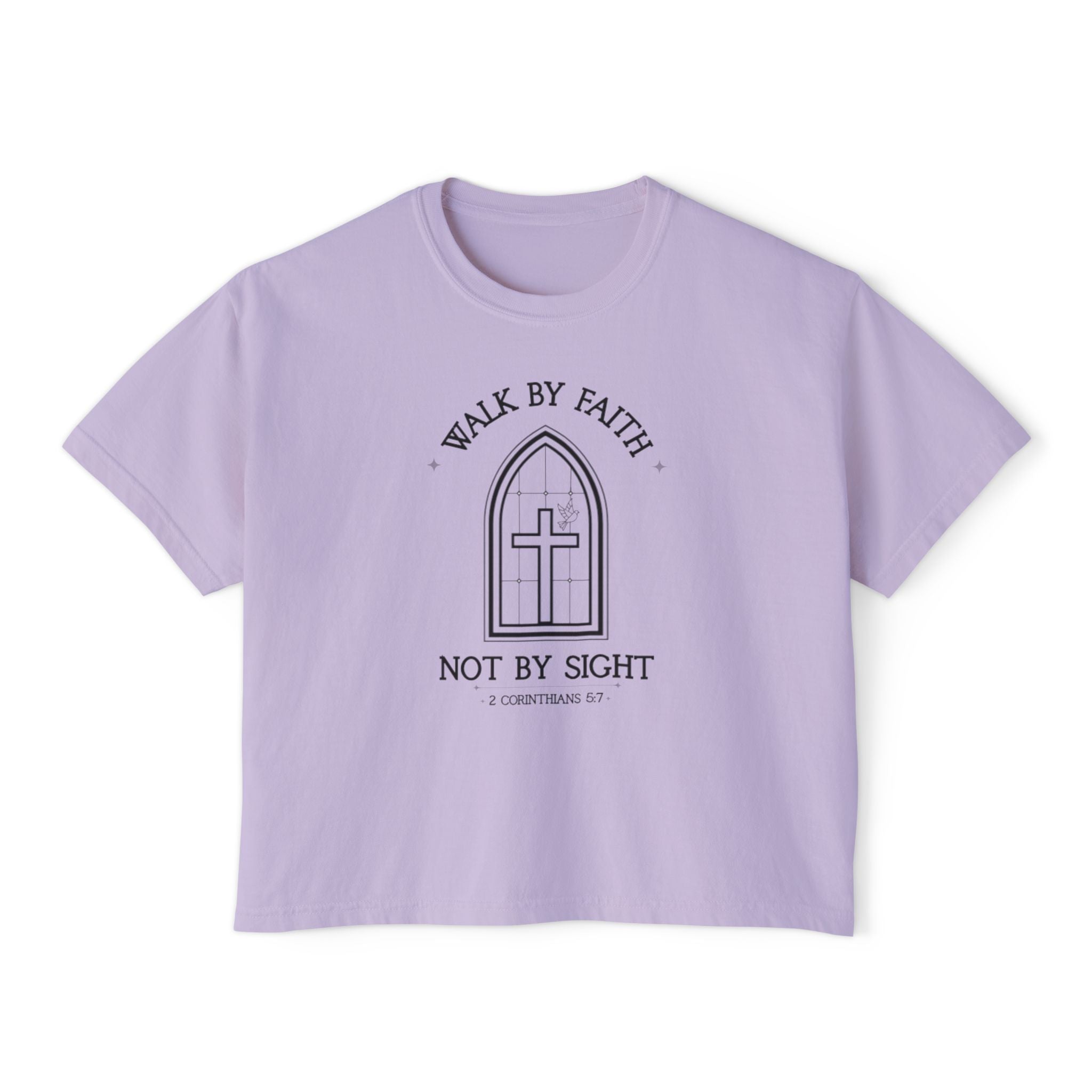Walk By Faith Women's Boxy Tee
